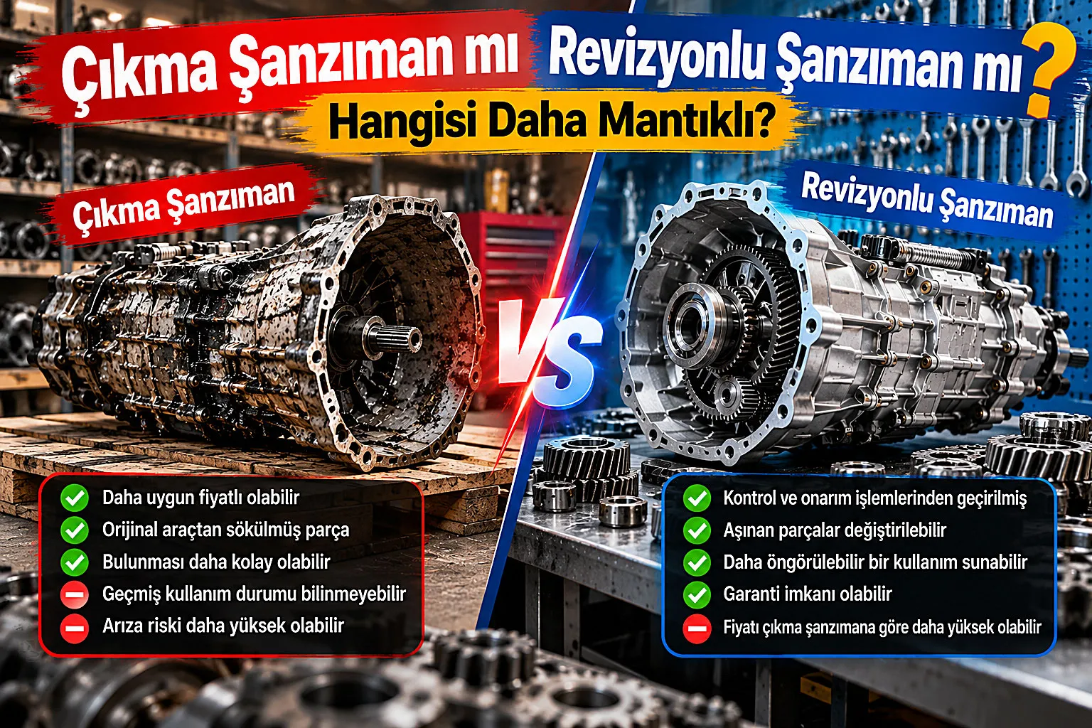 Çıkma Şanzıman mı, Revizyonlu Şanzıman mı?