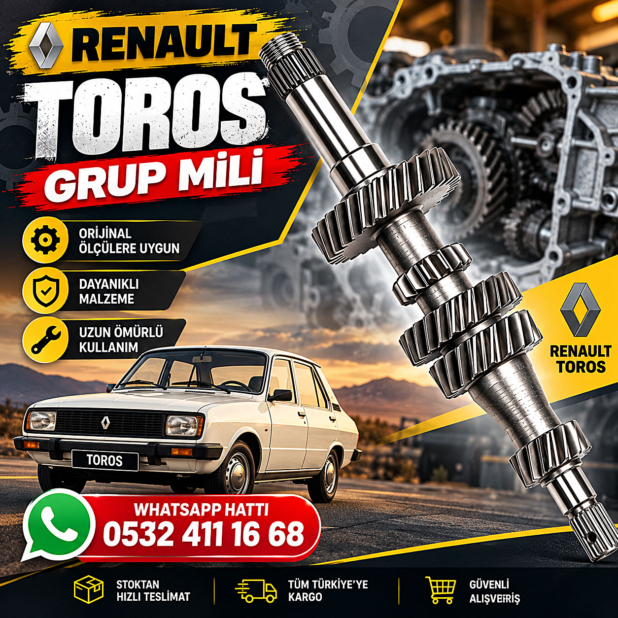 Renault Toros Şanzıman Gruıp Dişlisi 7702164512